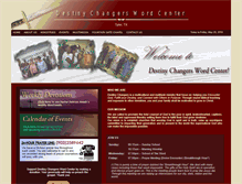 Tablet Screenshot of destinychangers.org